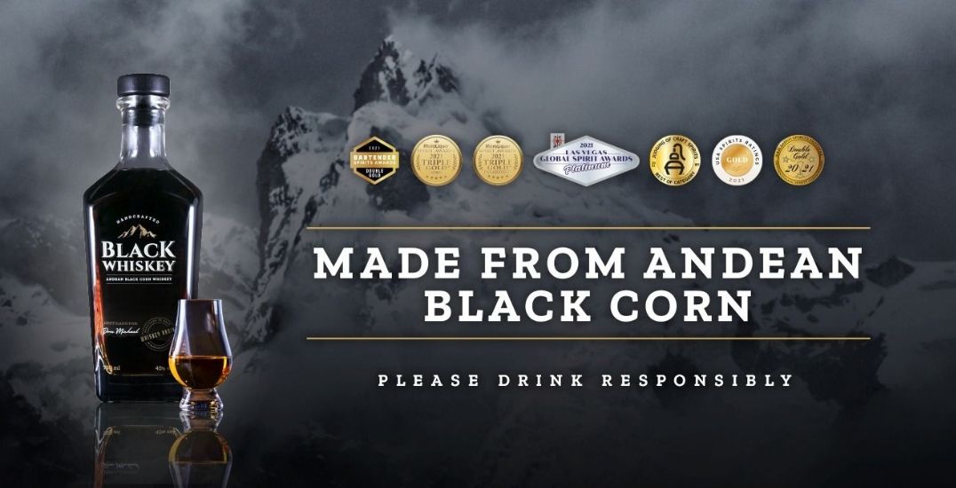 Black Whiskey | Don Michaels Andean Black Corn Whiskey | Passion