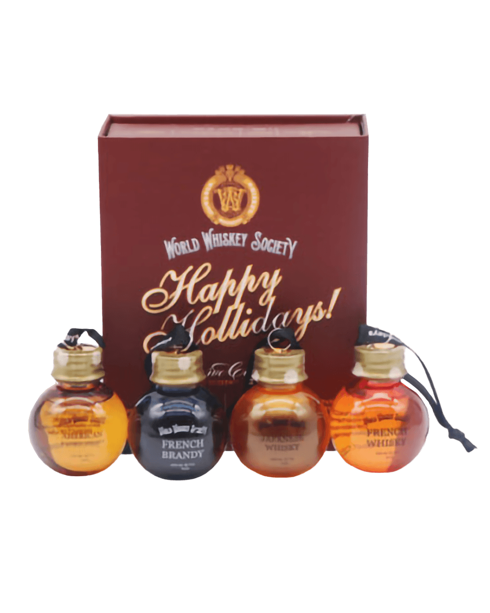 World Whiskey Society Happy Holiday Christmas Balls Sampler