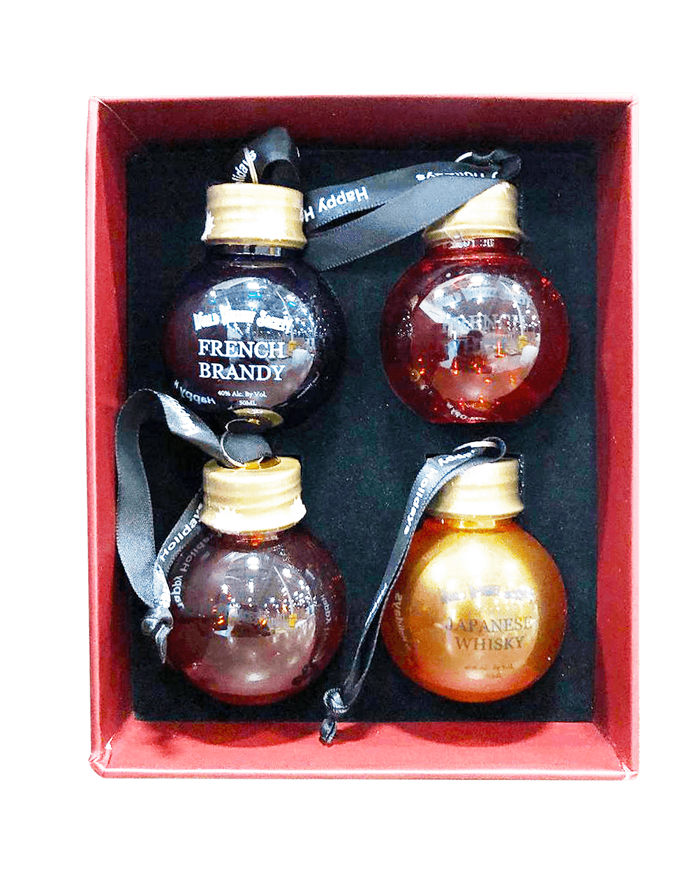 World Whiskey Society Happy Holiday Christmas Balls Sampler
