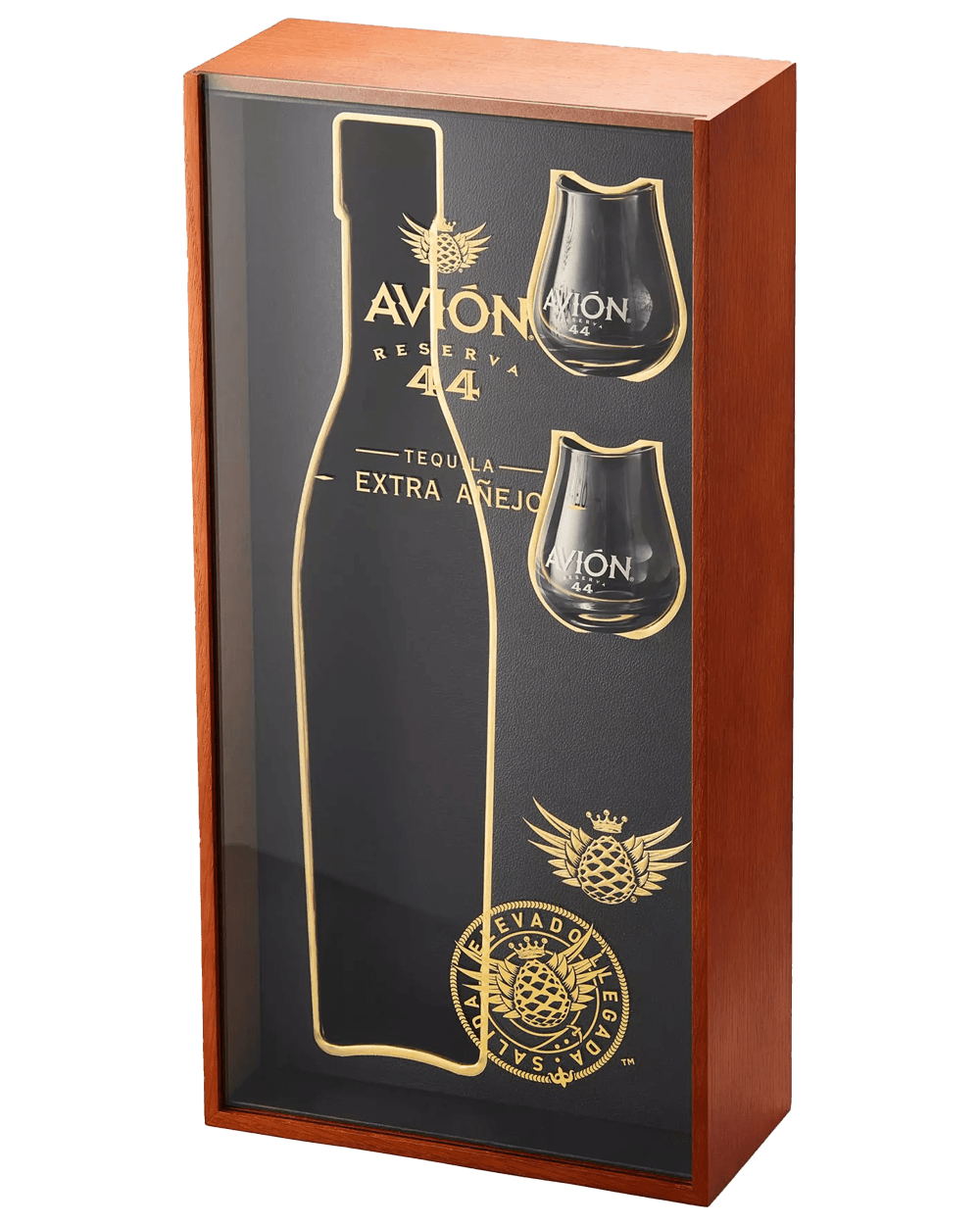 Avion Tequila Reserva 44 Extra Anejo Gift Set w/ 2 Glasses