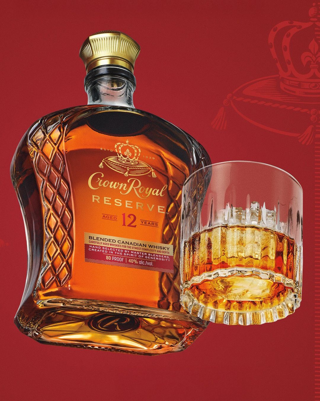 Crown Royal Reserve Aged 12 Years Blended Canadian Whisky