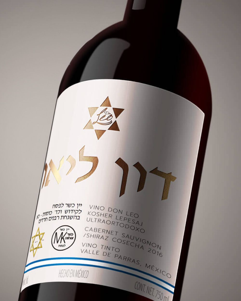Don Leo Kosher Lepesaj Ultraortodox Cabernet Sauvignon Shiraz | Passion  Spirits, image size:1000x1250