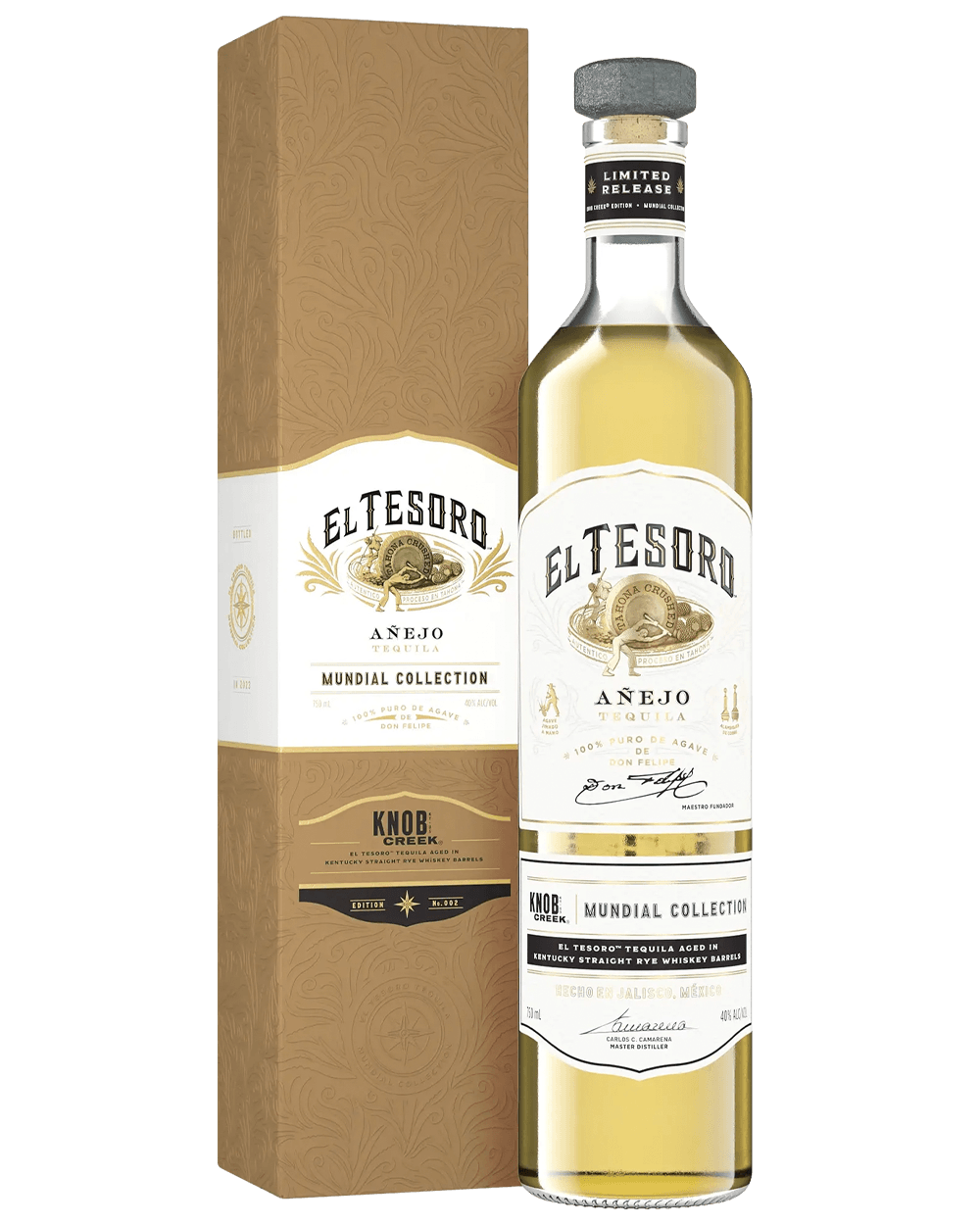 El Tesoro Tequila Anejo Mundial Collection: Knob Creek Edition