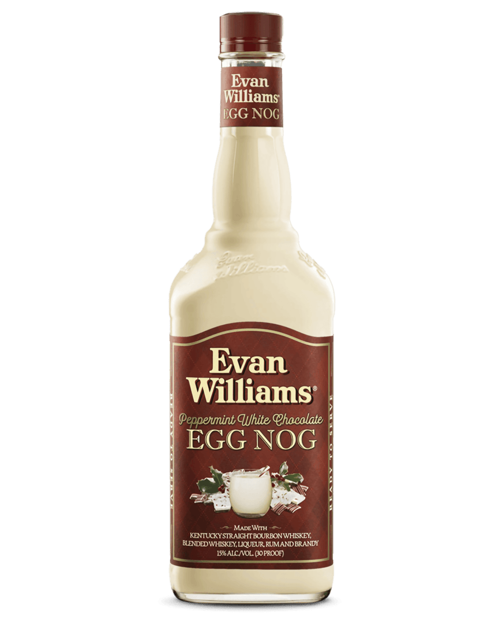 Evan Williams Peppermint White Chocolate Egg Nog Cream Liqueur