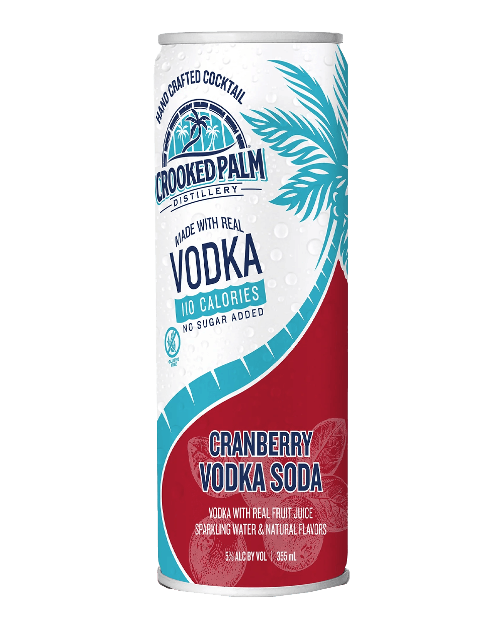 Crooked Palm Cranberry Vodka Soda | 4-Pack | Passion Spirits