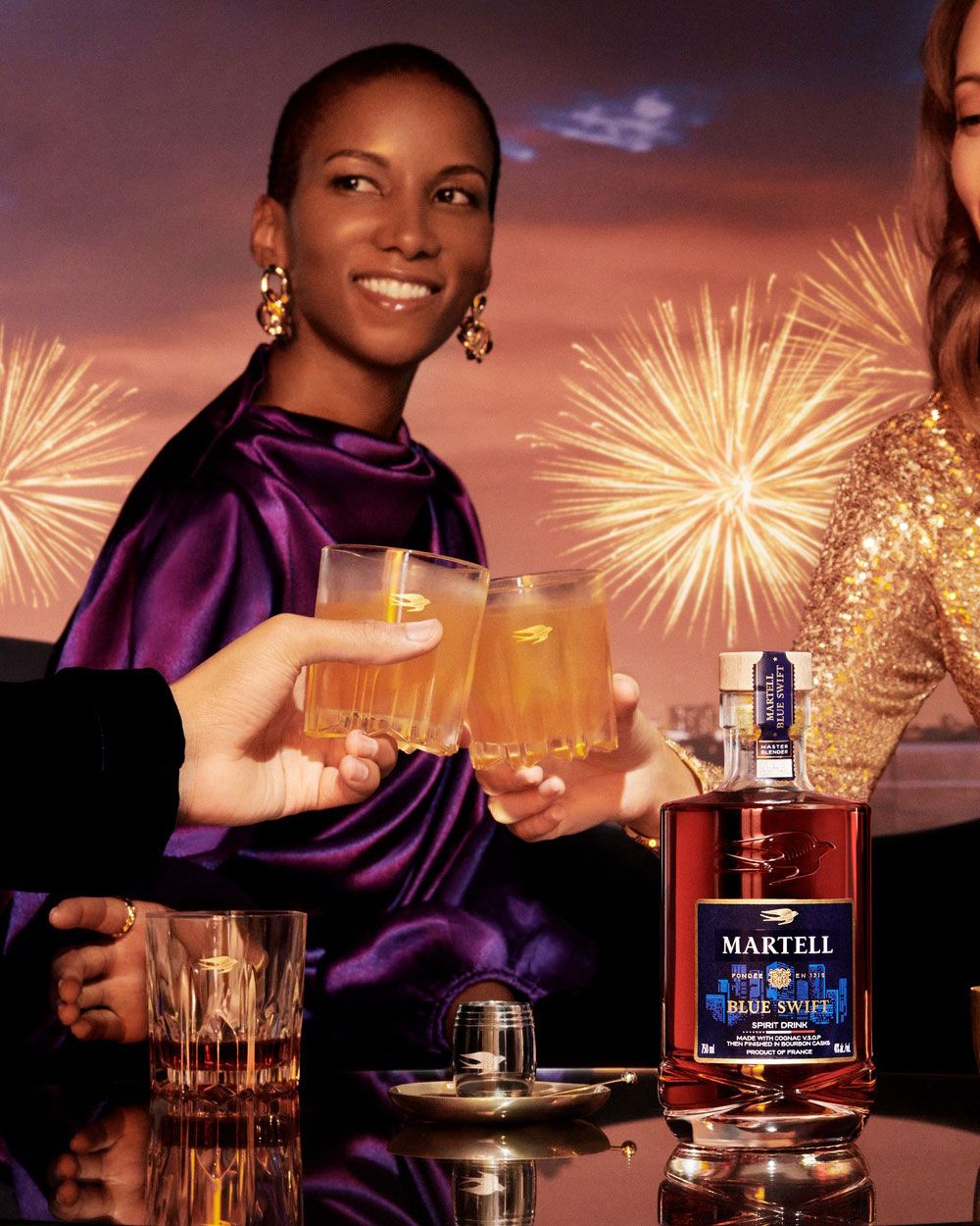 Martell Blue Swift Holiday Gift Set with Jigger & Glasses
