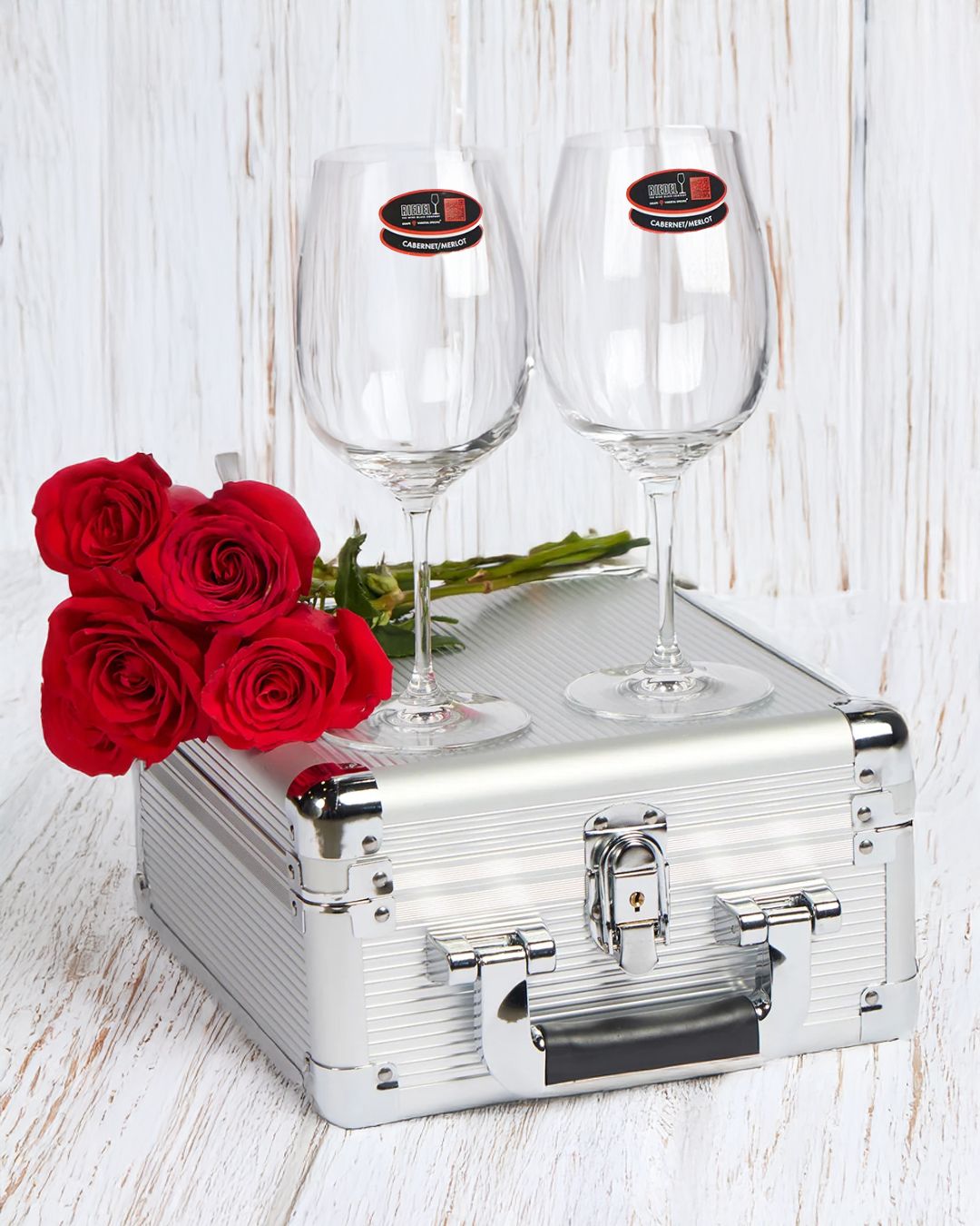 VinGardeValise VinGlass Wine Glass Case Bundle & Two Riedel Vinum Glasses  | Passion Spirits