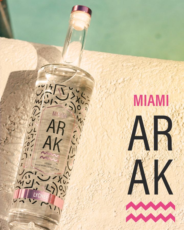 Miami Arak - Lychee 750ml | Passion Spirits