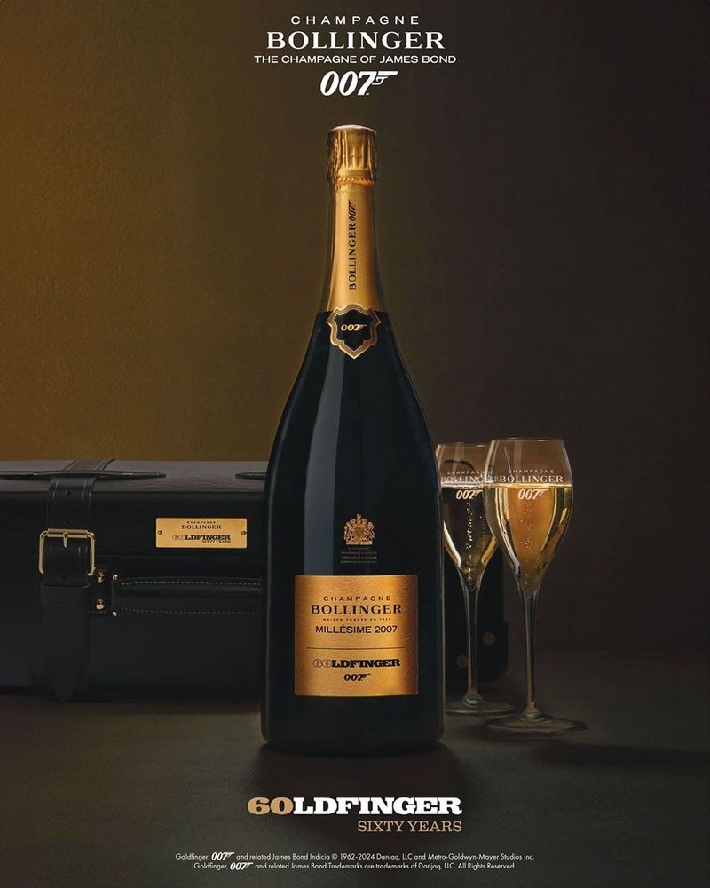 Champagne Bollinger Goldfinger Sixty Years James Bond 007 Limited