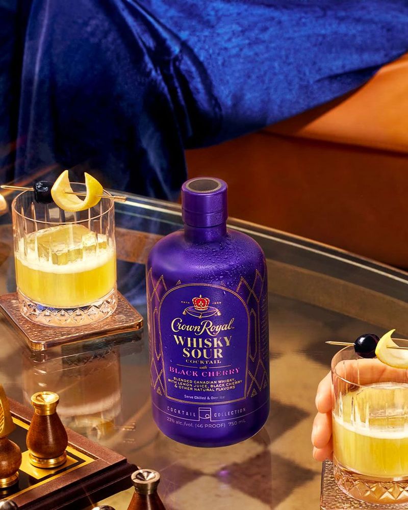 Crown Royal Black Cherry Whisky Sour Cocktail | Passion Spirits