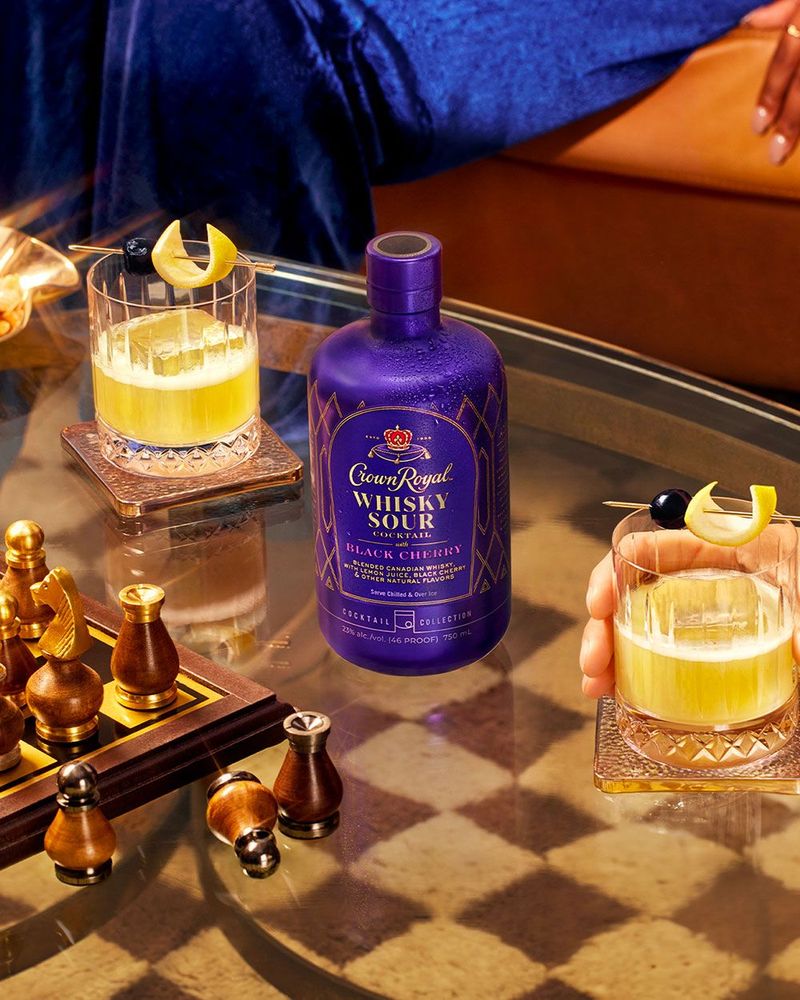 Crown Royal Black Cherry Whisky Sour Cocktail | Passion Spirits