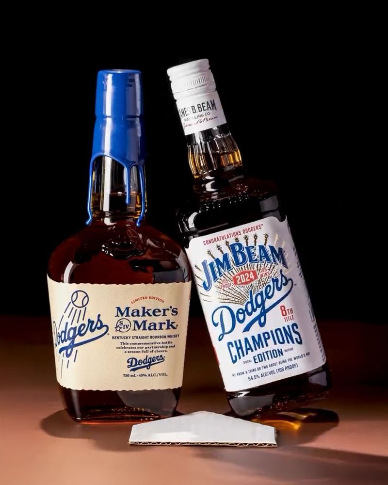 Los Angeles Dodgers Double Play Championship Bourbon Collection