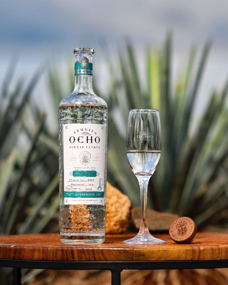 Tequila Ocho Plata Puntas 2024 Mirandillas Single Estate 108 Proof