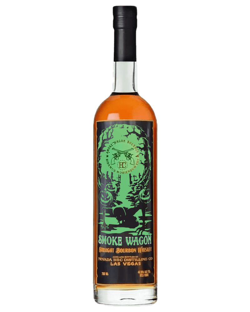 ◆ハーバリウム　262 ハロウィンカラーのウィスキーbottle*.:。✿* Smoke Wagon Straight Bourbon Whiskey 'Halloween Glow in the Dark