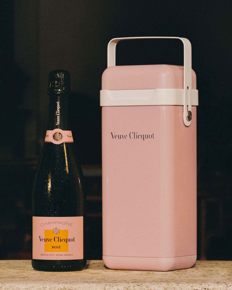 Veuve Clicquot Brut Rose Champagne with Portable Cooler Gift Box