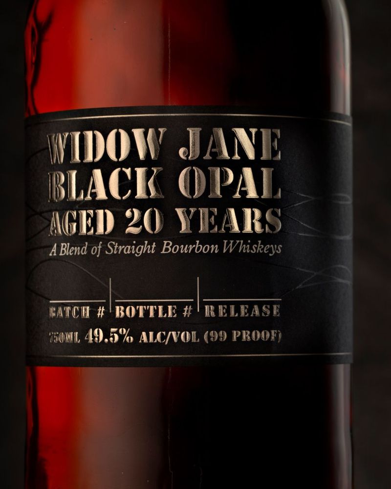 Widow Jane Black Opal Aged 20 Years in Mizunara Oak Casks Straight