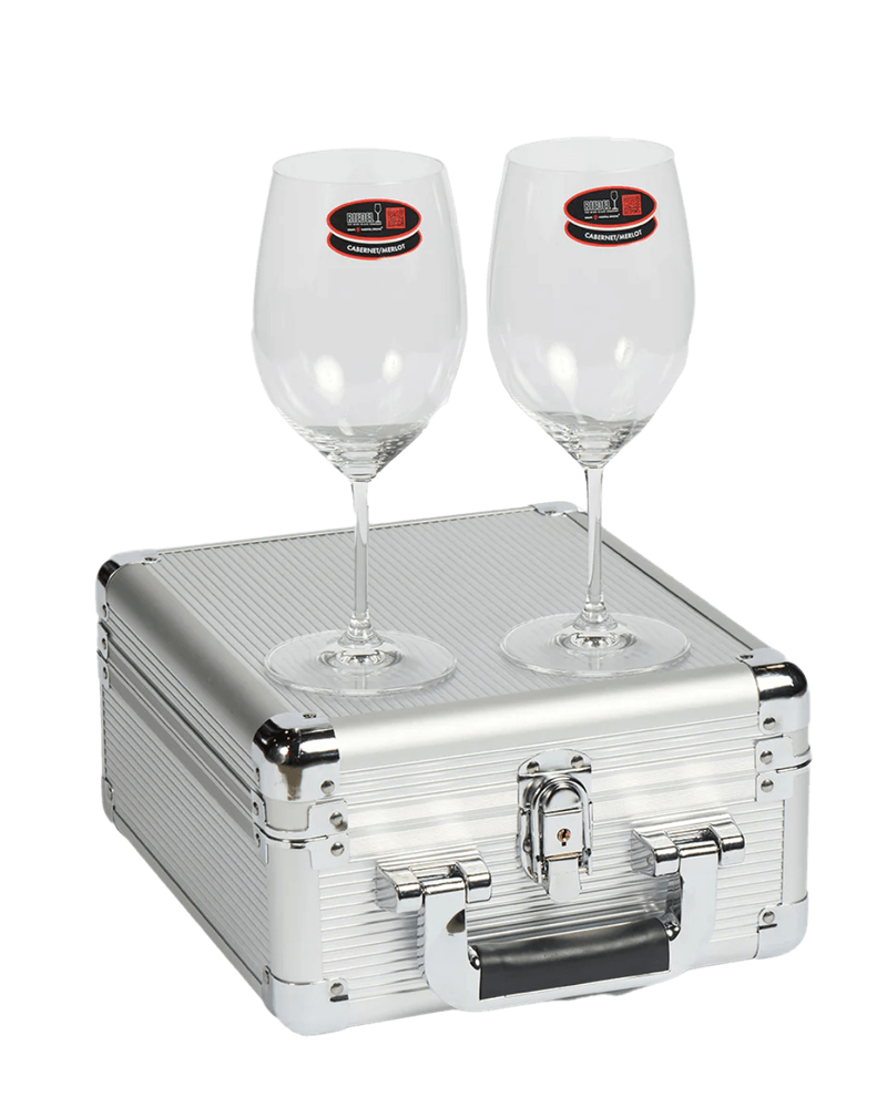 VinGardeValise VinGlass Wine Glass Case Bundle & Two Riedel Vinum Glasses  | Passion Spirits
