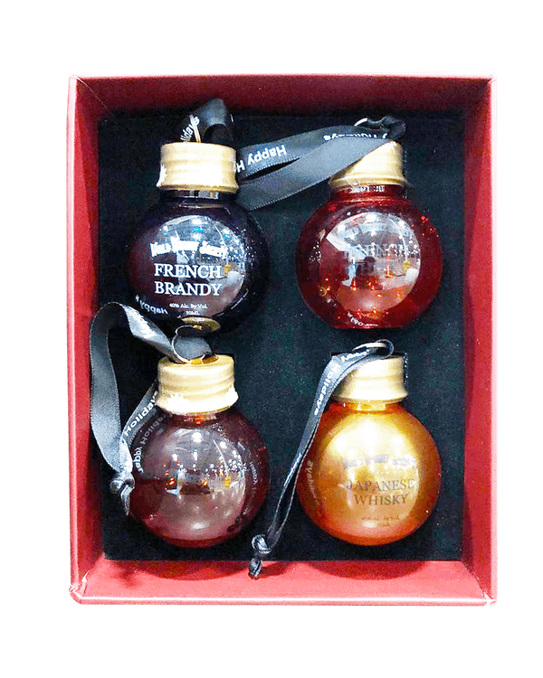 World Whiskey Society Happy Holiday Christmas Balls Sampler