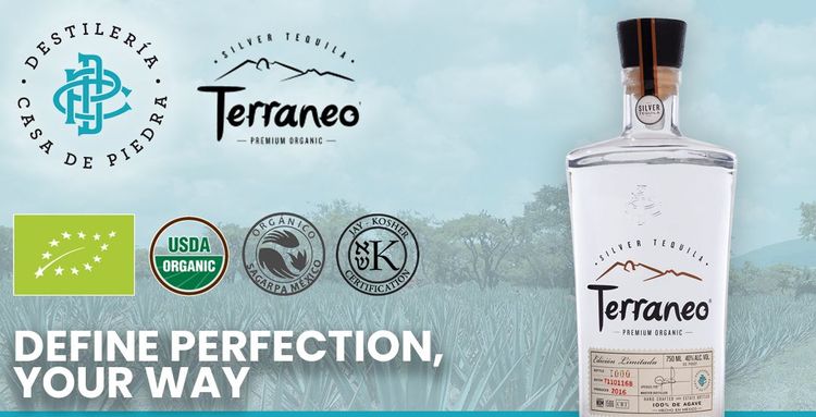 Terraneo Premium Organic Tequila Silver | Destilería Casa de Piedra