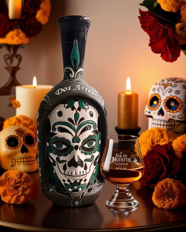 Dos Artes Tequila Anejo Calavera 2025 Dia De Muertos Doble Barrica