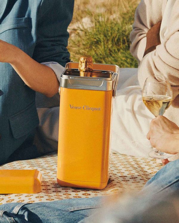 Veuve Clicquot Brut Yellow Label Champagne with Portable Cooler