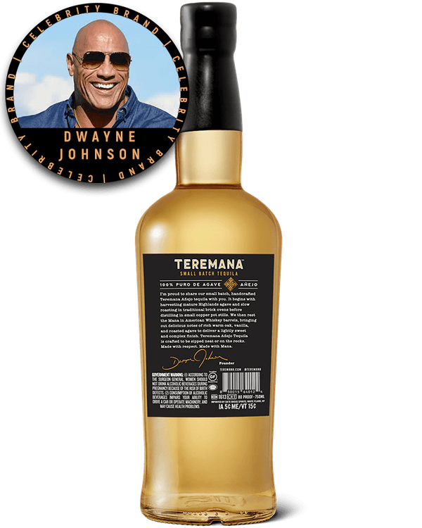 Teremana Tequila Añejo by Dwayne Johnson 'The Rock' | Passion Spirits