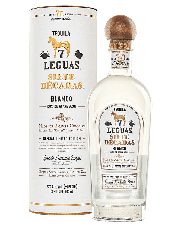 その他 Siete Leguas Tequila Blanco 750ml Siete Leguas Siete Decadas Blanco Tequila Special Limited Edition