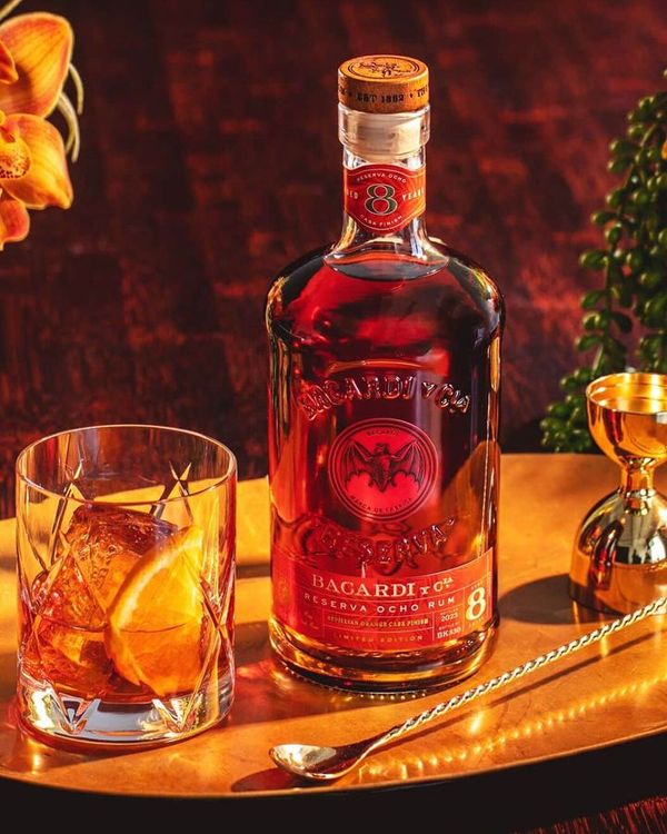 Bacardi Reserva Ocho Rum Sevillian Orange Cask Finish Limited