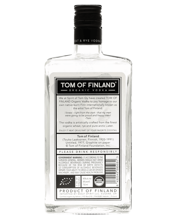 Tom of Finland Organic Vodka | Passion Spirits