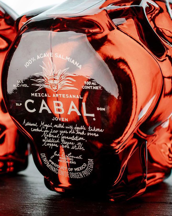 Cabal Mezcal Artesanal Joven Salmiana 'Jaguar Head' | Passion Spirits