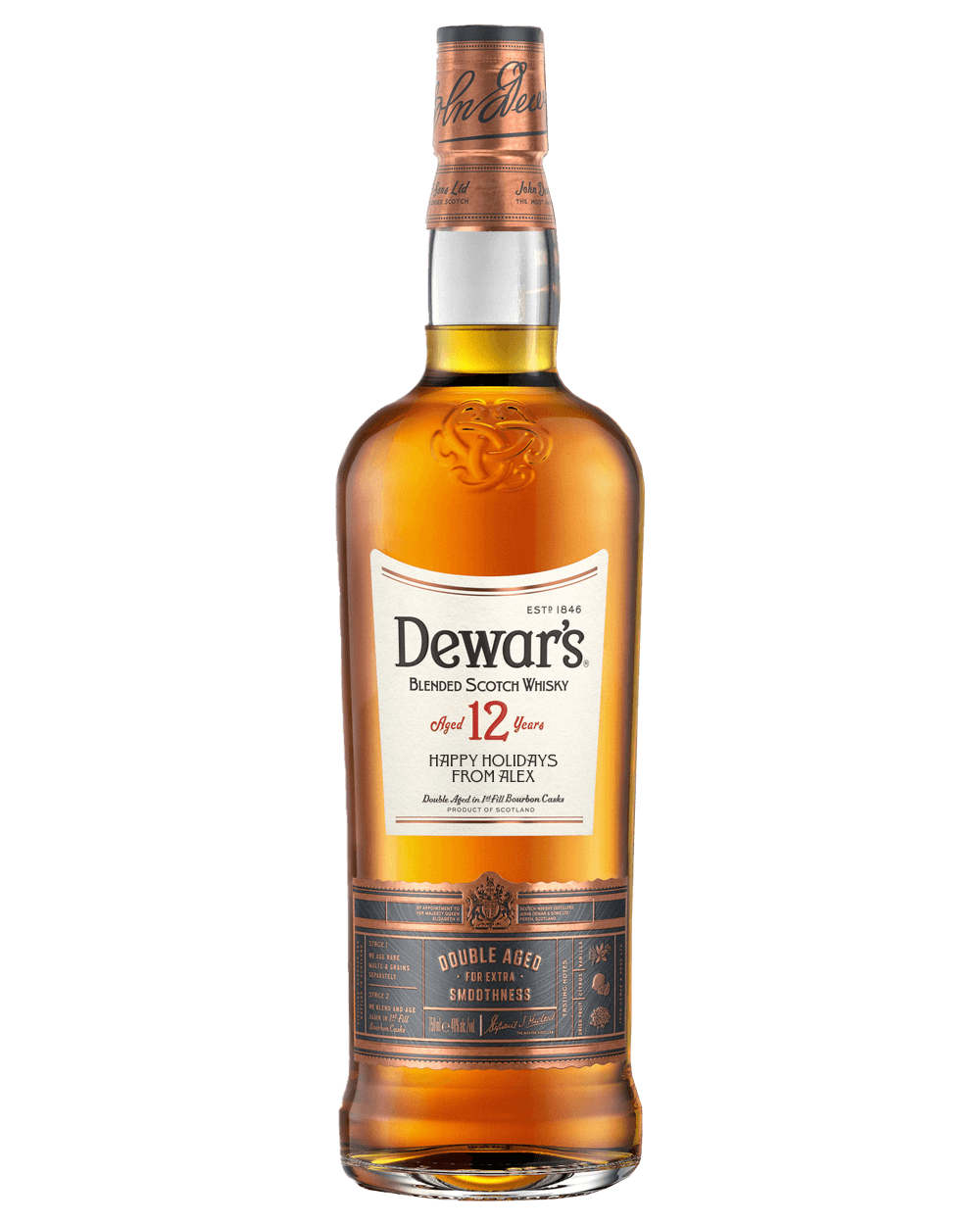 Dewar's 12 Year Old | Personalized Bottle - Dewars 12 | Passion