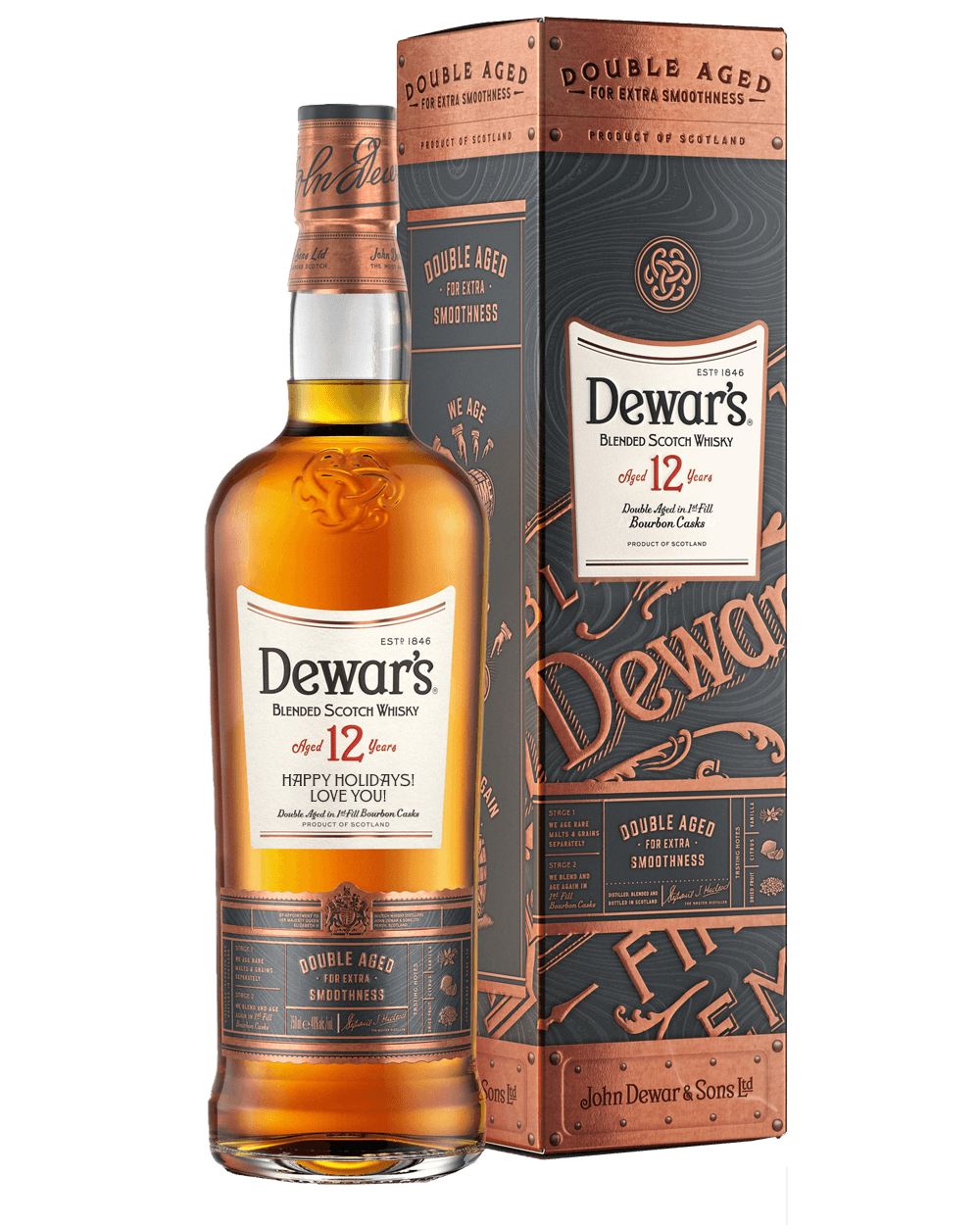 Dewar's 12 Year Old | Personalized Bottle - Dewars 12 | Passion