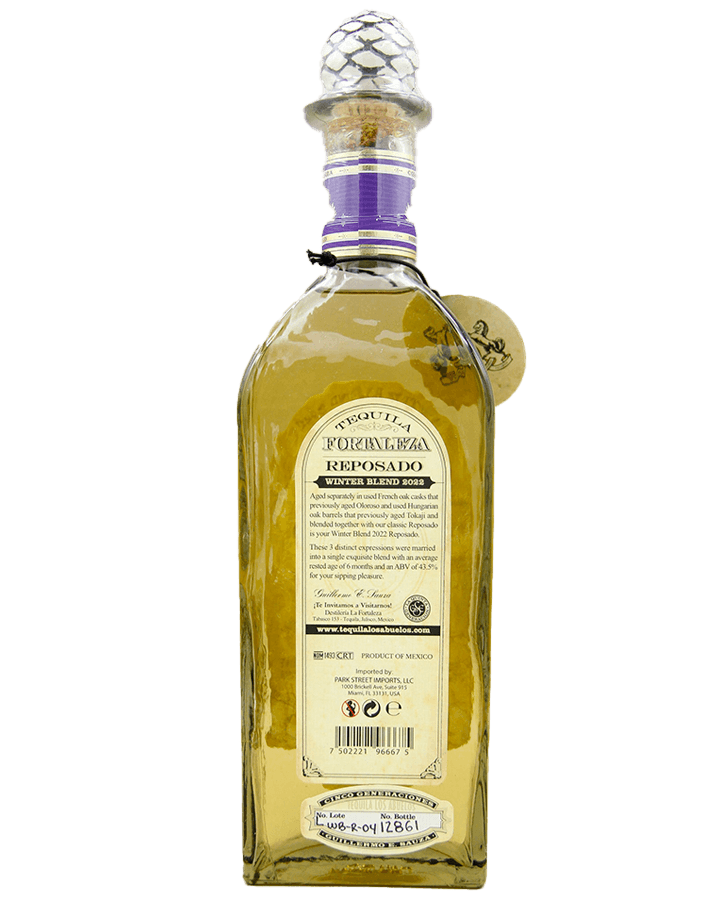 Fortaleza Tequila Reposado Winter Blend 2022 Limited Edition