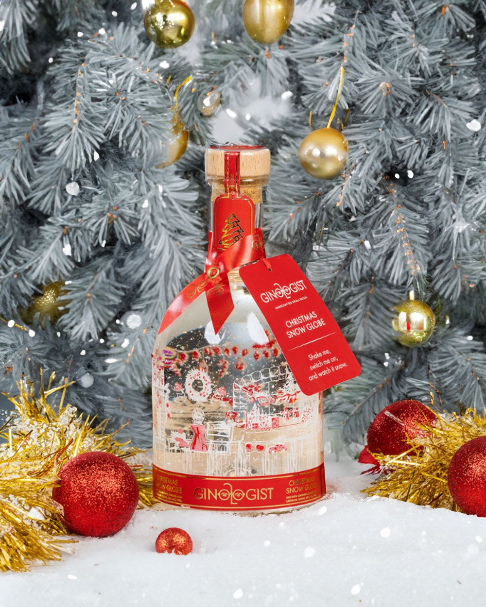 Ginologist Christmas Snow Globe Handcrafted Small Batch Gin Gift