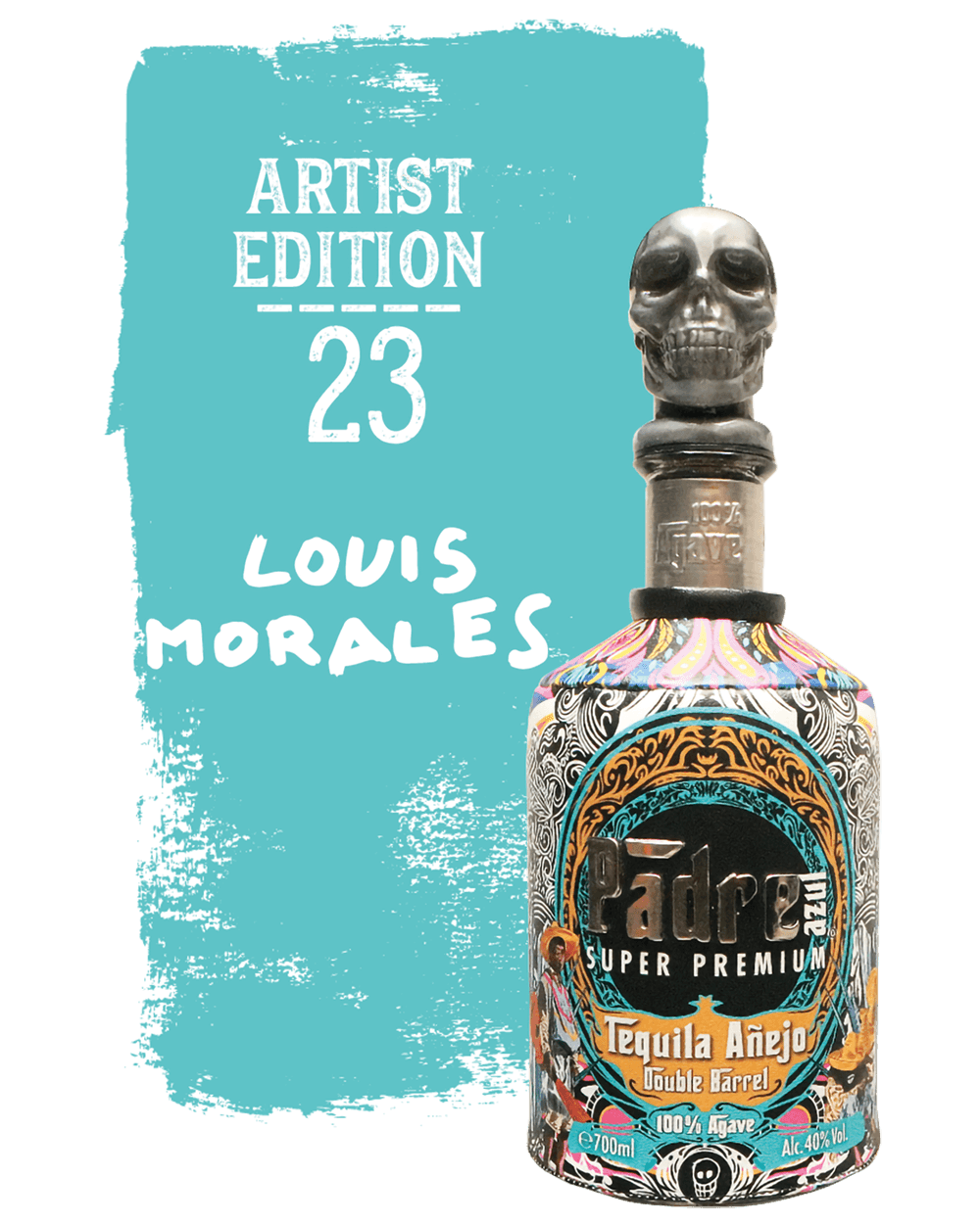その他 Bottle tequila Padre Azul 700ml Padre Azul Double Barrel Reposado Artist Edition