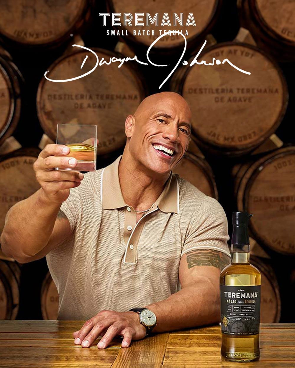 Teremana Tequila Añejo by Dwayne Johnson 'The Rock' | Passion Spirits