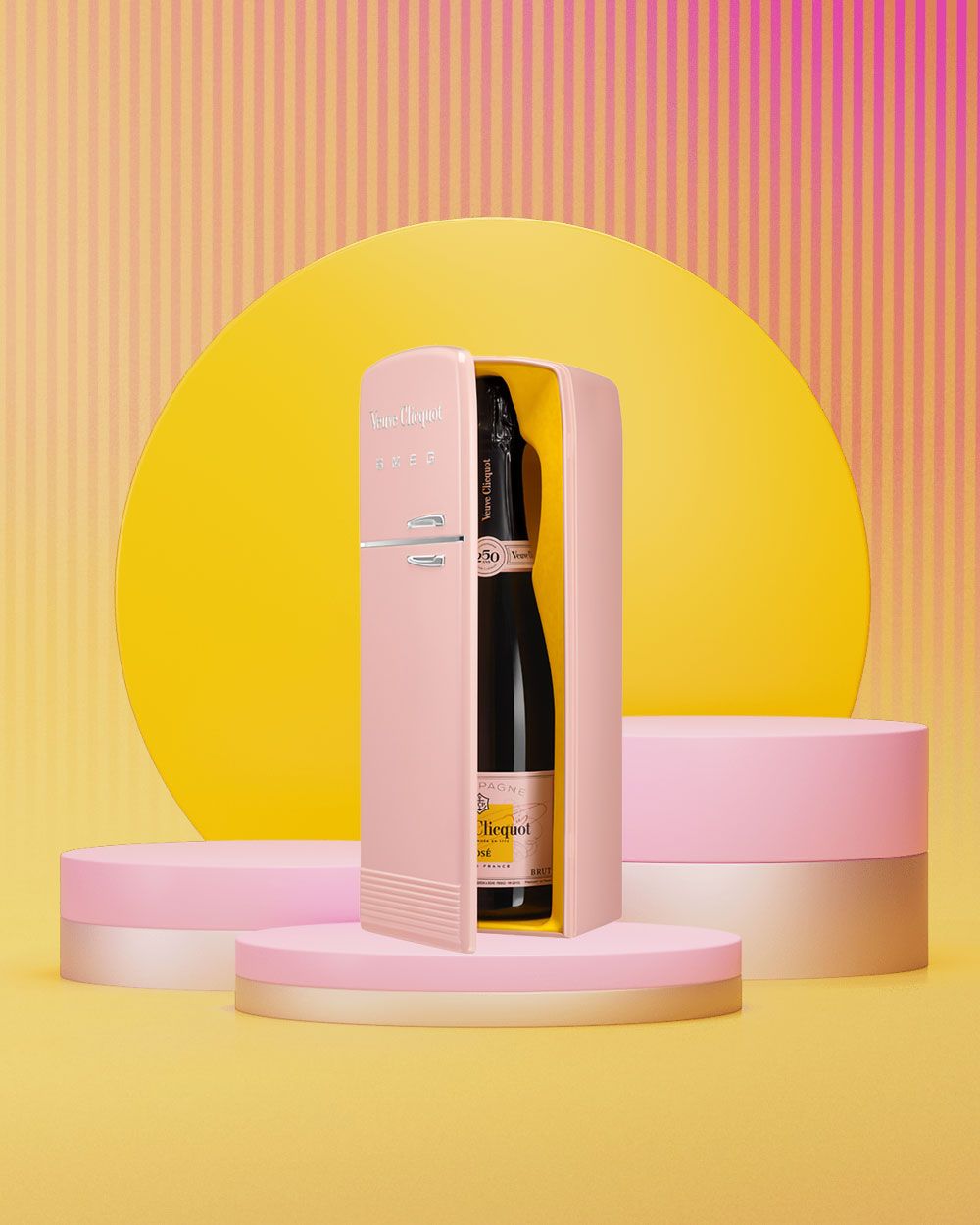 Veuve Clicquot Brut Rosé Champagne Fridge Gift Box | Passion Spirits