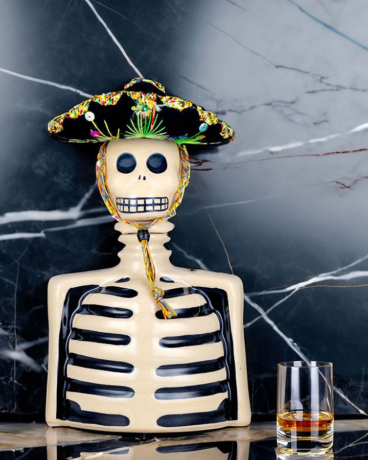Los Azulejos 'Skelly Collection' Tequila Anejo Skeleto Special