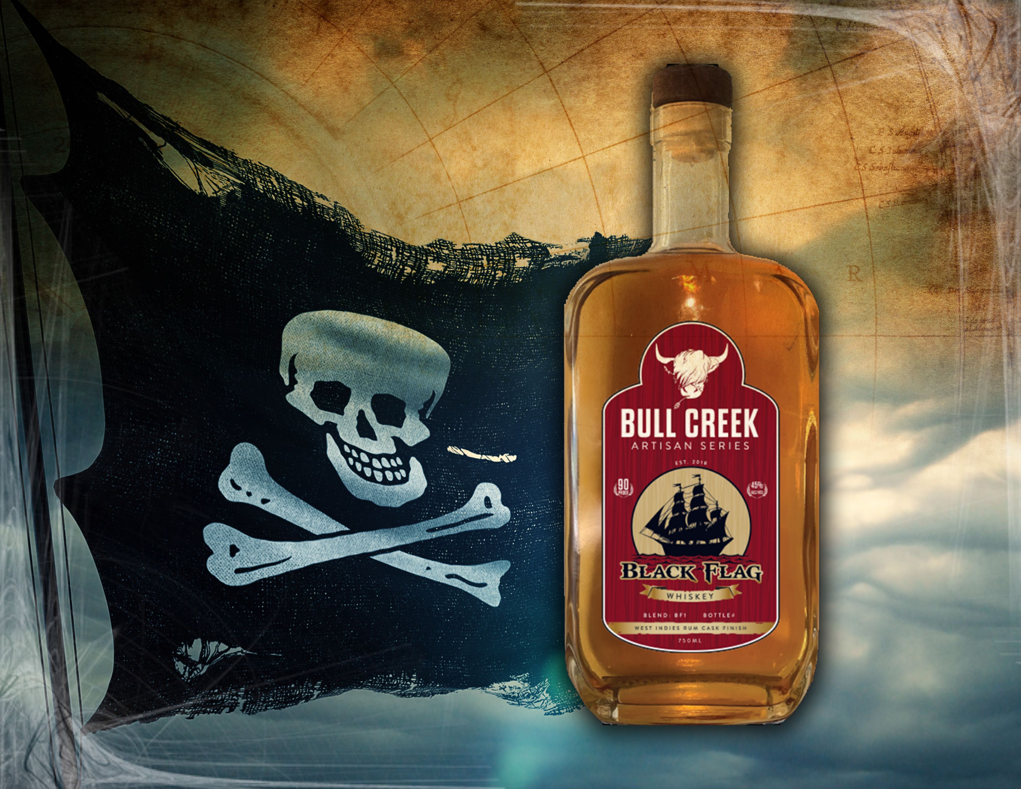 Bull Creek The Artisan Series Black Flag Whiskey | Passion Spirits