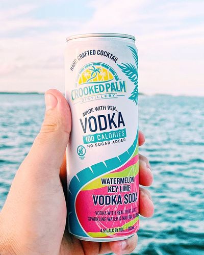 Crooked Palm Watermelon Key Lime Vodka Soda | 4-Pack | Passion Spirits