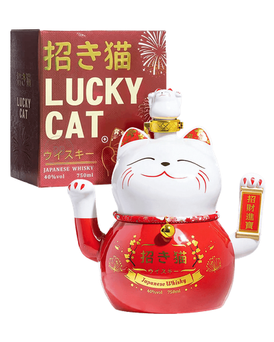 Rare Selection Lucky Cat Maneki-Neko Japanese Whisky