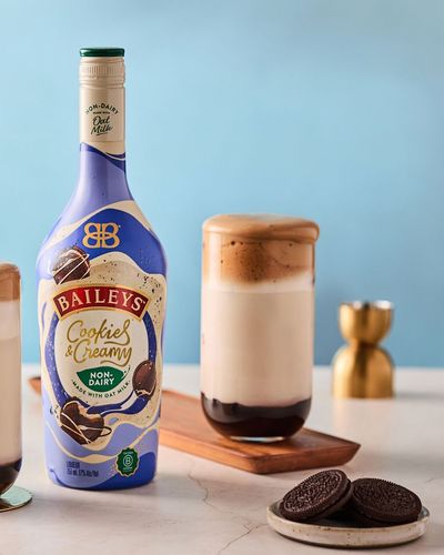 【vintage】ベイリーズ　クッキージャー　baileys Baileys Cookies & Creamy Non-Dairy Liqueur Made with Oat Milk