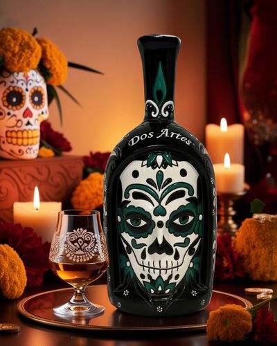 Dos Artes Tequila Anejo Calavera 2025 Dia De Muertos Doble Barrica