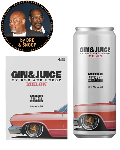 ドクター・ドレーとスヌープ・ドッグ GIN & JUICE 4種セット Gin & Juice Citrus by Dre and Snoop 4 Pack (12 oz) — Rare