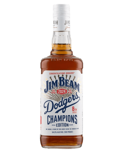Jim Beam Dodgers 8th Title Champions Edition 109 Proof Bourbon