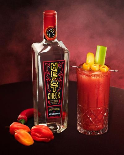 New Amsterdam x Hot Ones Heat Check Hot Peppered Flavored Vodka