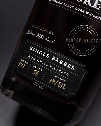 Black Whiskey Single Barrel Andean Black Corn Whiskey | Passion