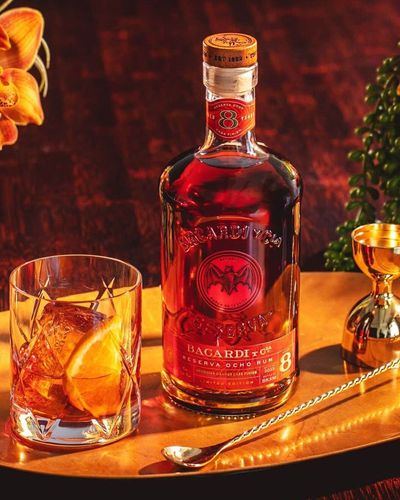 Bacardi Reserva Ocho Rum Sevillian Orange Cask Finish Limited