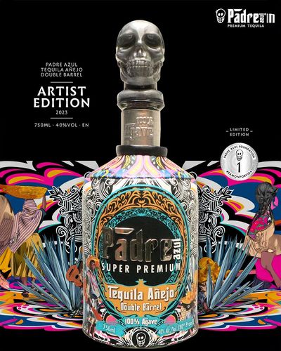 Padre Azul Double Barrel Añejo Tequila Limited Artist Edition 2023